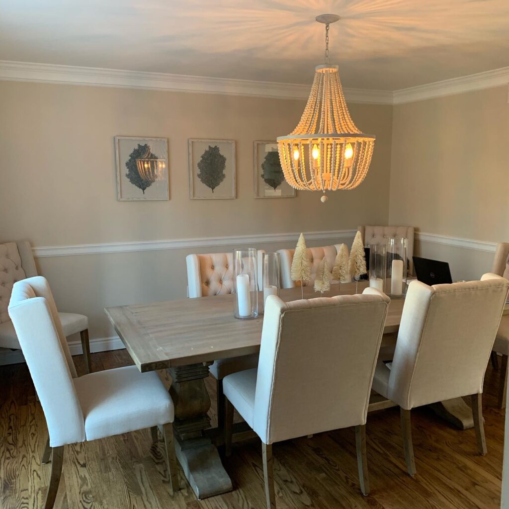 British Cottage, Dining room table, Trestle table